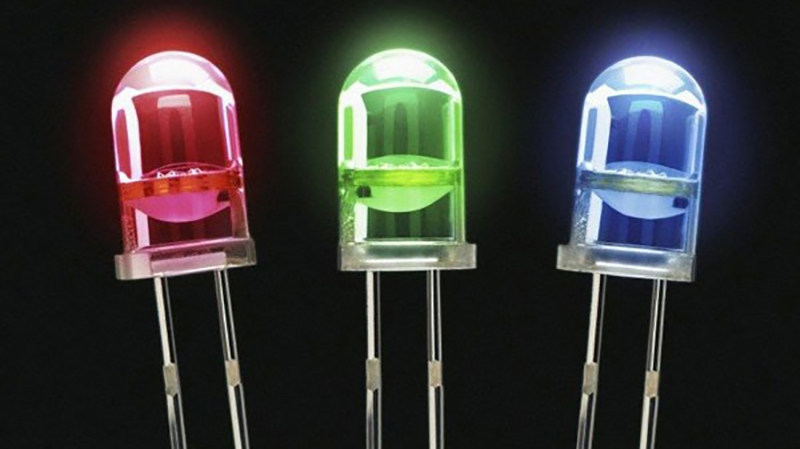 Đèn LED RGB có sự phối hợp giữa màu đỏ, xanh lá và xanh dương
